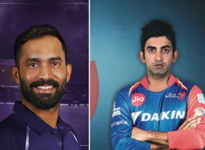 <p>dinesh karthik and gautam gambhir</p>- India TV Hindi