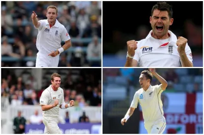 <p>Broad, Anderson, Southee, Boult</p>- India TV Hindi