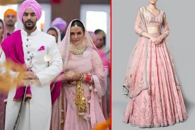 Neha dhupia wedding in anita Dongre lahnga- India TV Hindi