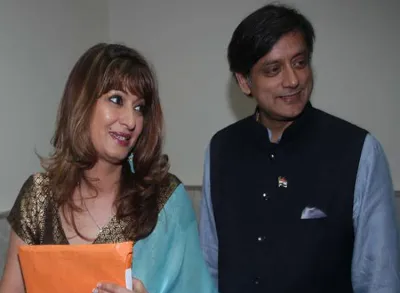 <p>sunanda pushkar and shashi tharoor</p>- India TV Hindi