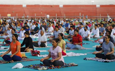 <p>International Yoga Day</p>- India TV Hindi