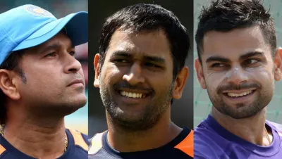 <p>Sachin, Dhoni, kohli</p>- India TV Hindi