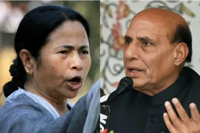 Mamata Banerjee and Rajnath Singh | PTI Photo- India TV Hindi