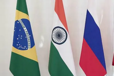 Flags of Brazil, India and Russia | AP- India TV Hindi