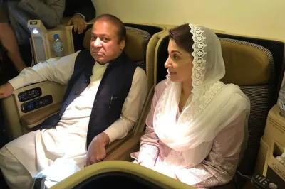 <p>Nawaz Sharif and his daughter Maryam Nawaz</p>- India TV Hindi