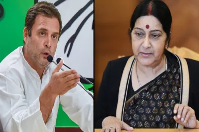 <p>rahul gandhi and sushma swaraj</p>- India TV Hindi