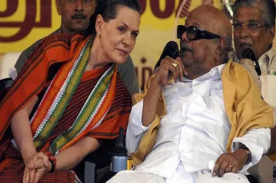 Sonia Gandhi and Karunanidhi- India TV Hindi