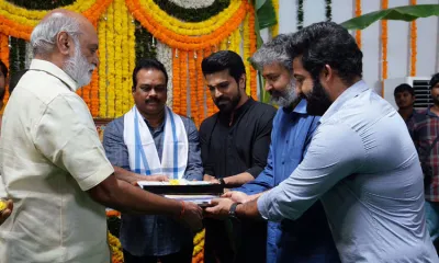 <p>JR NTR, RAM CHARAN, SS RAJAMOULI</p>- India TV Hindi