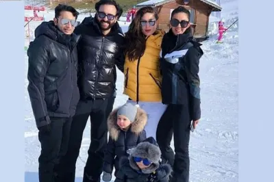 Kareena Kapoor Khan Saif Ali Khan Taimur Ali Khan Switzerland holiday pictures viral - India TV Hindi