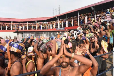 Sabarimala Protests Updates: 2 women start trekking escorted by police to the temple BJP protestors- India TV Hindi