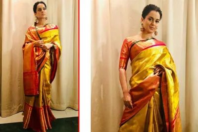 Kangana Ranaut manikarnika saree look- India TV Hindi