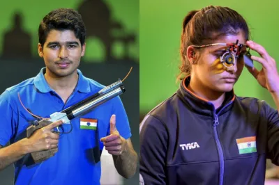 ISSF World Cup 2019: मनु-सौरभ की जोड़ी ने जीता गोल्ड मेडल- India TV Hindi