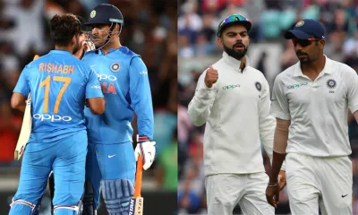 Rishabh pant and MS Dhoni (Left) jasprit bumrah And Virat Kohli (Right)- India TV Hindi