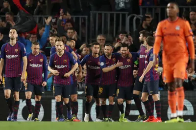 Champions League: Lionel Messi runs the show as Barcelona thrash Lyon 5-1- India TV Hindi