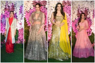 <p>akash ambani shloka mehta reception</p>- India TV Hindi