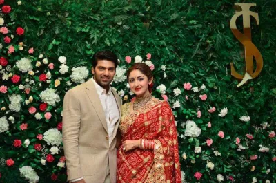 Arya-Sayyeshaa Saigal Wedding Reception- India TV Hindi