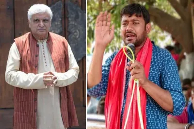 <p>javed akhtar and kanhaiya kumar</p>- India TV Hindi