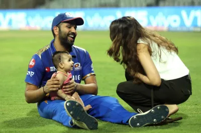 <p>Rohit Sharma Dedicate his Half Century to daughter</p>- India TV Hindi