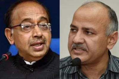 Vijay Goel and Manish Sisodia | PTI File- India TV Hindi