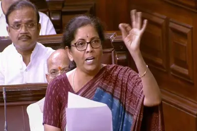 <p>Union Finance Minister Nirmala Sitharaman speaks in the...- India TV Hindi