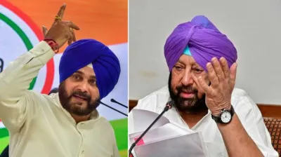 <p>navjot singh sidhu and amarinder singh</p>- India TV Hindi