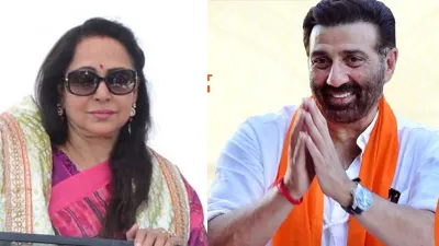 <p>Hema Malini and Sunny Deol</p>- India TV Hindi