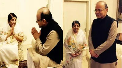 Lata Mangeshkar and Arun Jaitley- India TV Hindi