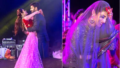 Nusrat Jaha and hubby Nikhil Jain Sangeet Ceremony Photos- India TV Hindi