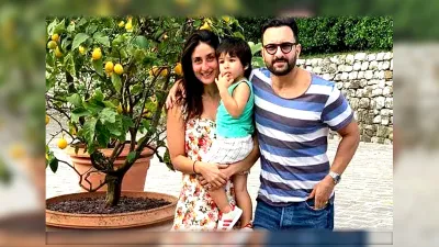 Saif Ali Khan with Kareena Kapoor and Taimur- India TV Hindi