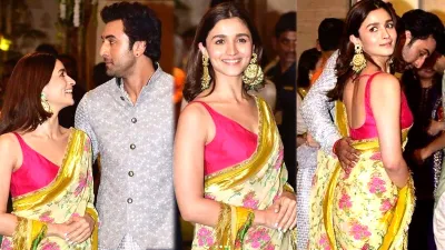 Alia Bhatt and Ranbir Kapoor for #Ambaniganpati- India TV Hindi