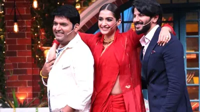 Sonam Kapoor and Dulquer Salmaan at The Kapil Sharma Show- India TV Hindi