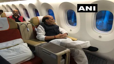 Defence Minister Rajnath Singh left for France, to perform shastra Pujan after receiving Rafale Jet - India TV Hindi