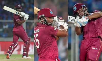 Evin Lewis, Kieron Pollard and Lendl Simmons- India TV Hindi