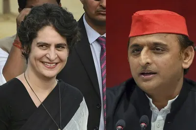 <p>Priyanka Gandhi and Akhilesh Yadav</p>- India TV Hindi