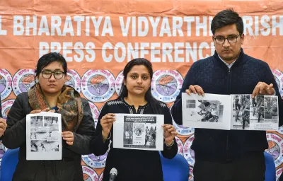 <p> Akhil Bharatiya Vidyarthi Parishad (ABVP) members...- India TV Hindi