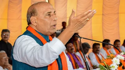 Union Defence Minister Rajnath Singh addresses during a pro-CAA rally, in Mangaluru.- India TV Hindi