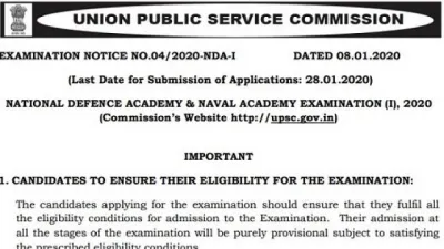 <p>UPSC NDA Notification 2020 released</p>- India TV Hindi