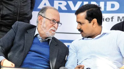 <p>Anil Baijal and Arvind Kejriwal</p>- India TV Hindi