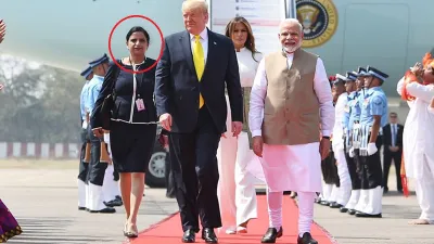 Know who is lady accompanying Melania Trump- India TV Hindi