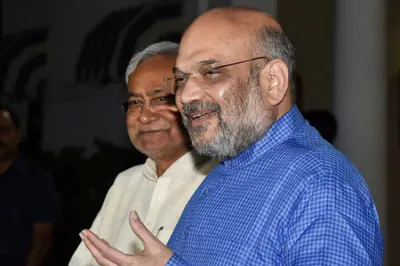 <p>Nitish Kumar and Amit Shah</p>- India TV Hindi