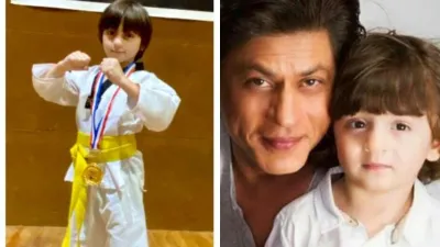 shah rukh khan and abram khan- India TV Hindi