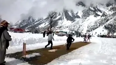 Winter Sports, Gurez Valley, Snow cricket, Dream 11, jammu kashmir, cricket, indian cricket- India TV Hindi