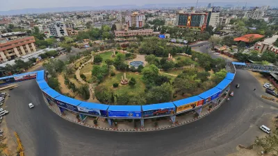 An ariel view of deserted Collectorate circle during lockdown in wake of coronavirus pandemic, in Ja- India TV Hindi