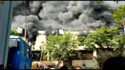 Noida: Fire breaks out at a plastic factory in Phase-2 area- India TV Hindi