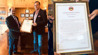 Rajat Sharma awarded with doctorate of literature by Kumaun University- India TV Hindi