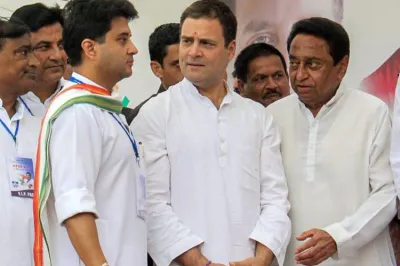 <p>Jyotiraditya Scindia, Rahul Gandhi and Kamal Nath</p>- India TV Hindi