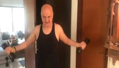 anupam kher workout- India TV Hindi