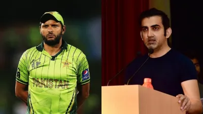 Shahid Afridi and Gautam Gambhir Banter Waqar Younis Advice- India TV Hindi