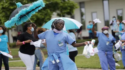 <p>New Orleans: Healthcare workers at New Orleans East...- India TV Hindi