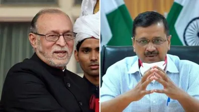 Delhi Lt Governor Anil Baijal (left); CM Arvind Kejriwal- India TV Hindi